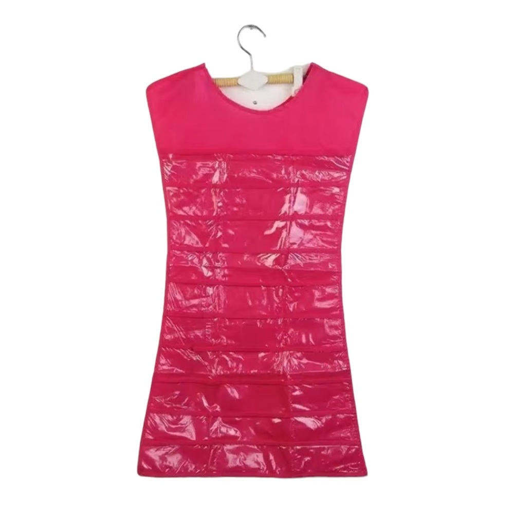 Pink Dress Silhouette Jewelry Storage Holder